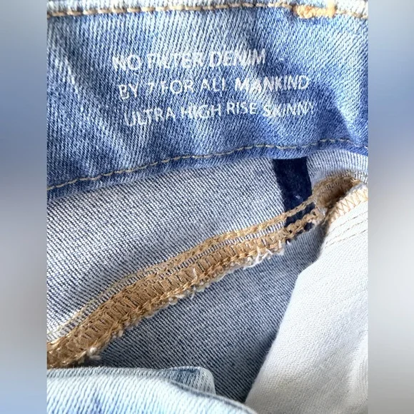 7 For All Mankind Light Wash Flare Jeans - Picture 3 of 7